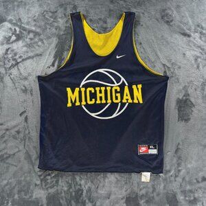 Nike Basketball Jersey Men XL Vintage USA University Michigan Wolverines Webber
